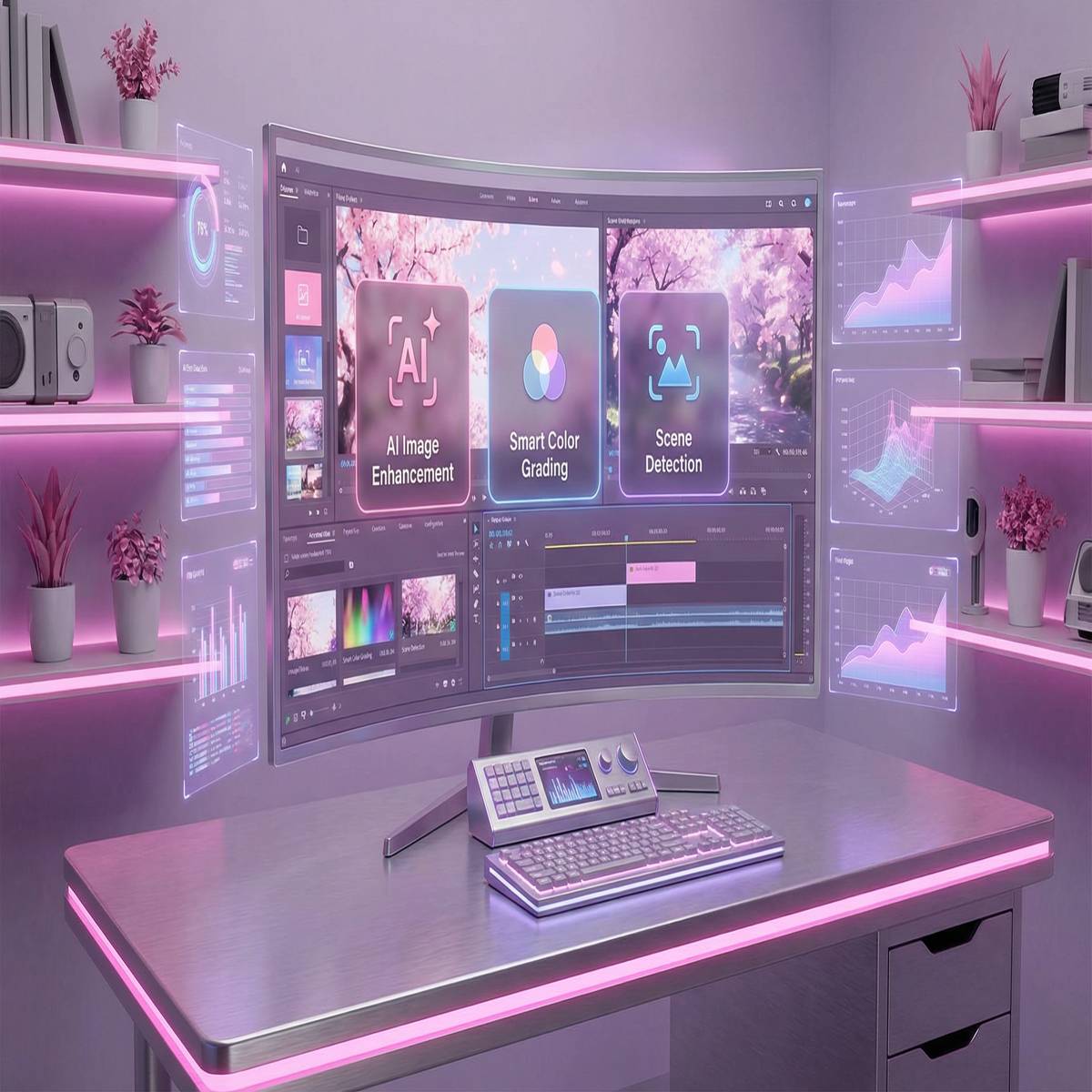 蓝导航AI传媒剪辑